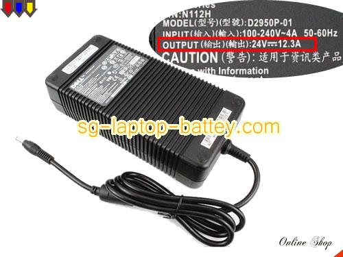  image of DELL D2950P-01 ac adapter, 24V 12.3A D2950P-01 Notebook Power ac adapter DELL24V12.3A300W-5.5x2.5mm