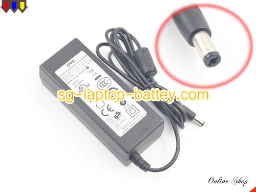  image of DVE DSA-42D-12 2 120300 ac adapter, 12V 3A DSA-42D-12 2 120300 Notebook Power ac adapter DVE12V3A36W-5.5x2.1mm