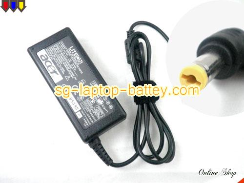  image of HIPRO A065R030L ac adapter, 19V 3.42A A065R030L Notebook Power ac adapter ACER19V3.42A65W-5.5x1.7mm