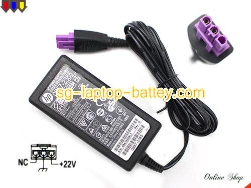  image of HP 0957-2385 ac adapter, 22V 0.455A 0957-2385 Notebook Power ac adapter HP22V0.455A10W-Molex-3pins