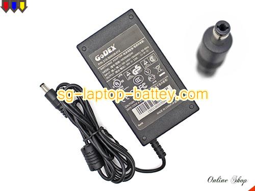  image of GODEX 215-300038-012 ac adapter, 24V 2.5A 215-300038-012 Notebook Power ac adapter GODEX24V2.5A60W-5.5x2.5mm