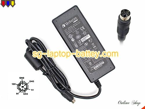  image of VERBATIM UEA325D-0512-A ac adapter, 12V 2A UEA325D-0512-A Notebook Power ac adapter VERBATIM12V2A24W-6PIN