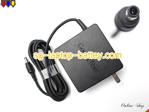  image of GOOGLE FIBER 07079619 ac adapter, 12V 5A 07079619 Notebook Power ac adapter CHROME12V5A5.5x3.0mm-US