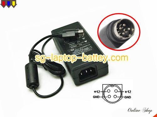  image of SOY SOY-1200500K1 ac adapter, 12V 5A SOY-1200500K1 Notebook Power ac adapter SOY12V5A60W-4Pin-SZXF