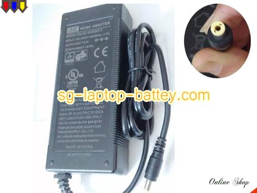  image of GVE GM130-2400500-F ac adapter, 24V 5A GM130-2400500-F Notebook Power ac adapter GVE24V5A120W-5.5x2.5mm