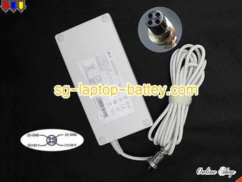 LG 31HN713D-B adapter, 24V 7.5A 31HN713D-B laptop computer ac adaptor, LG24V7.5A180W-4holes