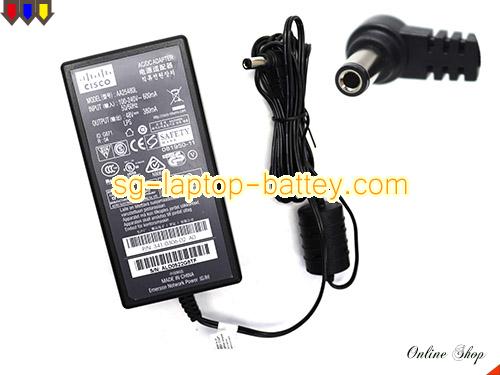  image of CISCO AA25480L ac adapter, 48V 0.38A AA25480L Notebook Power ac adapter CISCO48V0.38A18W-5.5x2.5mm-B