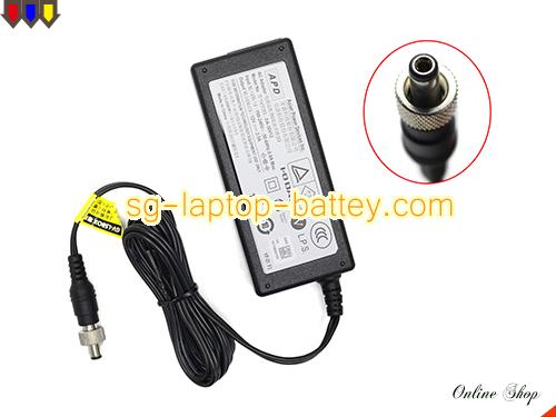  image of APD DA-30V12 ac adapter, 12V 2.5A DA-30V12 Notebook Power ac adapter APD12V2.5A30W-5.5x2.1mm-Metal