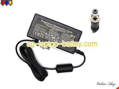  image of POWERTRON B202003000 ac adapter, 24V 2A B202003000 Notebook Power ac adapter Powertron24V2A48W-5.5x2.5mm-Metal