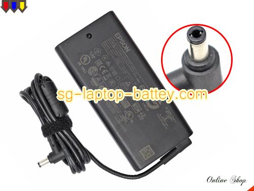 EPSON EF 11 adapter, 24V 5A EF 11 laptop computer ac adaptor, EPSON24V5A120W-5.5x2.5mm-slim