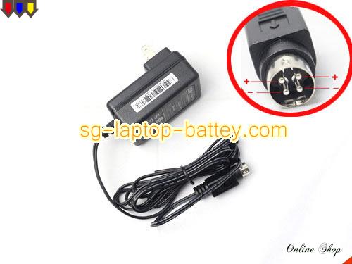 Genuine ISO KPC-024F-C Adapter KPC-024F 12V 2A 24W AC Adapter Charger ISO12V2A24W-4PIN-US