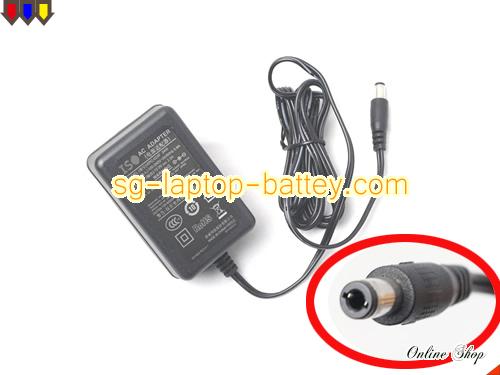 Genuine ISO KPC-024F Adapter KPC024F 12V 2A 24W AC Adapter Charger ISO12V2A24W-5.5x2.5mm-US