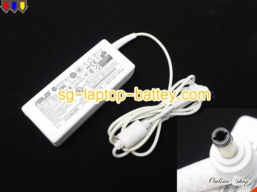 ASUS 19V 3.42A  Notebook ac adapter, ASUS19V3.42A65W-5.5x2.5mm-W