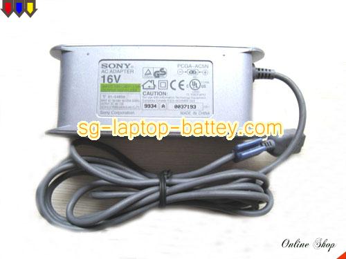 Genuine SONY PCGA-AC16V2 Adapter PCGA-AC5N C1 16V 2.5A 40W AC Adapter Charger SONY16V2.5A40W-2PIN-GREY