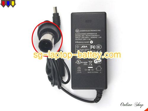 LEI 24V 3A  Notebook ac adapter, LEI24V3A72W-6.5x4.0mm