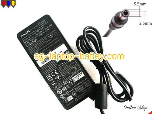 Genuine PHILIPS ADPC2065 Adapter  20V 3.25A 65W AC Adapter Charger PHILIPS20V3.25A65W-5.5x2.5mm