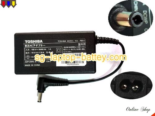 TOSHIBA 19V 1.32A  Notebook ac adapter, TOSHIBA19V1.32A25W-5.5x2.5mm-min