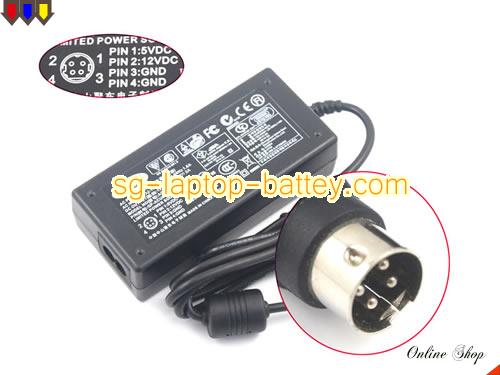 Genuine LACIE GP-ACU034A-0512 Adapter ACU034A-0512 12V 2A 24W AC Adapter Charger LACIE12V2A24W-4pin