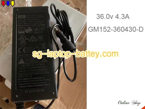 GVE 36V 4.3A  Notebook ac adapter, GVE36V4.3A154.8W-5.5x2.5mm-Nut