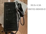 Original / Genuine GVE 36v  4.3a AC Adapter --- GVE36V4.3A154.8W-5.5x2.5mm-Nut