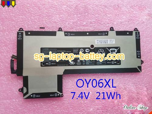 HP OY06XL Battery 2840mAh, 21Wh  7.4V Black Li-ion