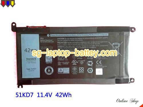 DELL 51KD7 Battery 42Wh 11.4V Black Li-ion