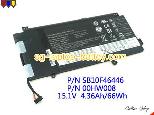 LENOVO ASM P/N SB10F46447 Battery 4400mAh, 66Wh  15.2V Black Li-ion