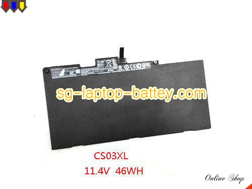 HP ZBook 15u G3 (V1H59UT) Replacement Battery 46.5Wh 11.4V Black Li-Polymer