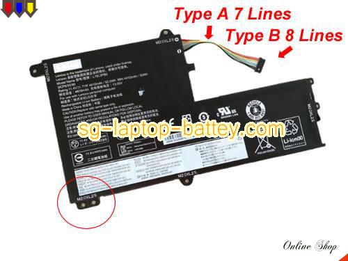 Genuine LENOVO flex 4-1470 Battery For laptop 4410mAh, 52.5Wh , 11.4V, Black , Li-Polymer