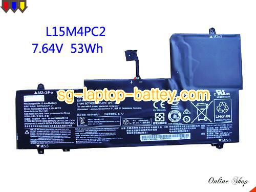 Genuine LENOVO Yoga 710-14ISK 80TY003HCK Battery For laptop 6360mAh, 53Wh , 7.6V, Black , Li-ion