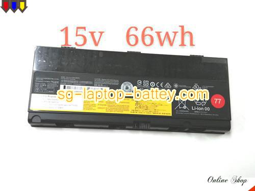 Genuine LENOVO Thinkpad P52 Battery For laptop 4400mAh, 66Wh , 15V, Black , Li-ion