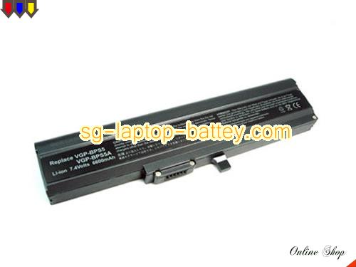 SONY VAIO VGN-TX3HP/W Replacement Battery 6600mAh 7.4V Black Li-ion