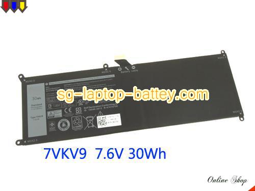 DELL XPS 12 Replacement Battery 3910mAh, 30Wh  7.6V Black Li-ion