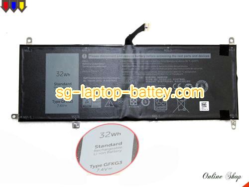 DELL GFKG3 Battery 32Wh 7.4V Black Li-ion