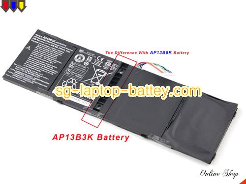 Genuine ACER Aspire P3-131-21292G06as Battery For laptop 3460mAh, 53Wh , 15V, Black , Li-Polymer
