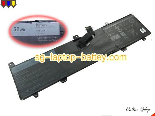 Genuine DELL Inspiron 11-3162 Battery For laptop 4200mAh, 32Wh , 7.6V, Black , Li-ion