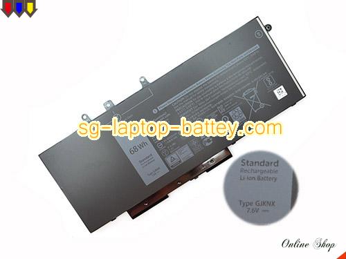 Genuine DELL 15 3520 Battery For laptop 8500mAh, 68Wh , 7.6V, Black , Li-ion