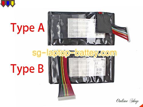 MSI GT80 2QC-221CN Replacement Battery 5225mAh, 75Wh  14.4V Black Li-ion