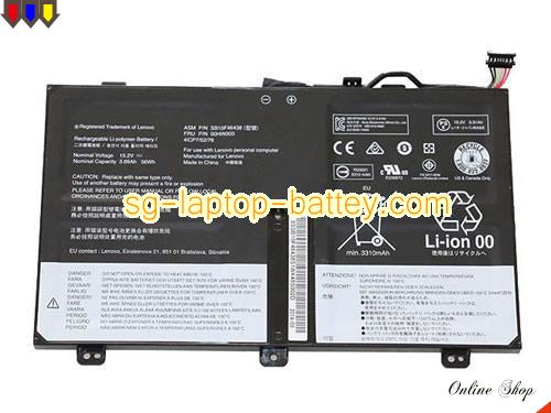 Genuine LENOVO ThinkPad Yoga 14(20DM-M001YAU) Battery For laptop 3690mAh, 56Wh , 15.2V, Black , Li-ion