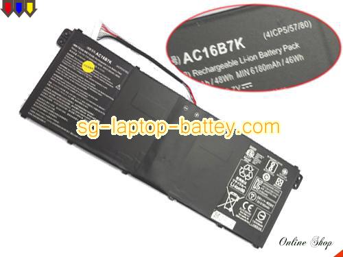 Genuine ACER V5-573 Battery For laptop 6180mAh, 48Wh , 7.4V, Black , Li-ion