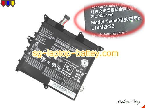 Genuine LENOVO 80LX Battery For laptop 4050mAh, 30Wh , 7.4V, Black , Li-Polymer