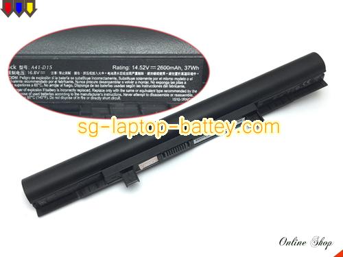 Genuine MEDION Erazer P6661 Battery For laptop 2600mAh, 37Wh , 14.52V, Black , Li-ion