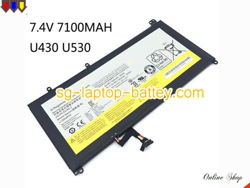 Genuine LENOVO U430 Battery For laptop 7100mAh, 52Wh , 7.4V, Black , Li-Polymer