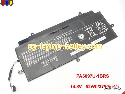 Genuine TOSHIBA PSU7FCU-OOHOON Battery For laptop 3380mAh, 52Wh , 14.8V, Black , Li-polymer