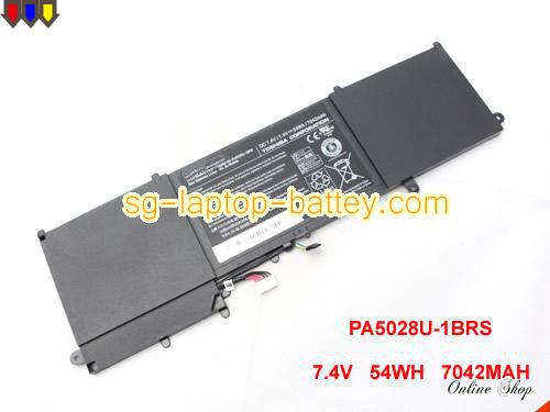 Genuine TOSHIBA u840 Battery For laptop 7042mAh, 54Wh , 7.4V, Black , Li-ion