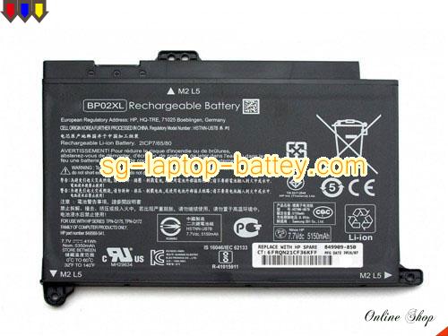 HP BP02041XL Battery 41Wh 7.7V Black Li-ion