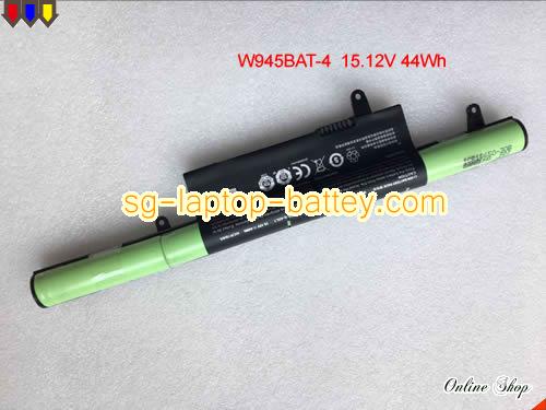 CLEVO W945BAT-4 Battery 2800mAh, 44Wh  15.12V Black Li-ion