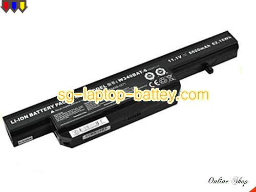 Genuine CLEVO W34xEL Battery For laptop 5600mAh, 62Wh , 11.1V, Black , Li-ion