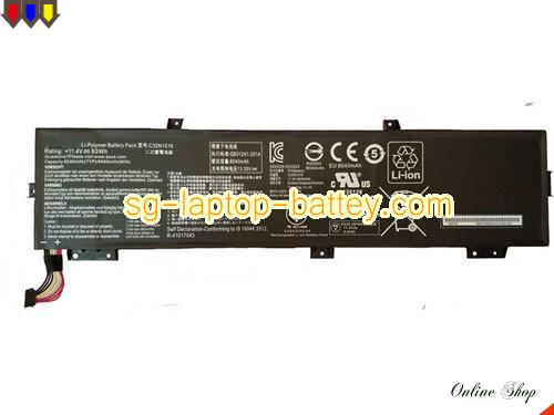 Genuine ASUS GX700VO6820 Battery For laptop 8040mAh, 93Wh , 11.4V, Black , Li-ion