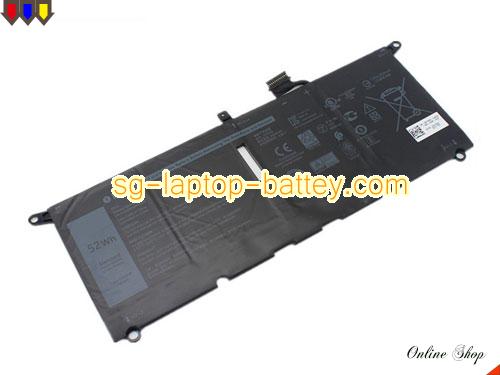 Genuine DELL N012L7390-C-D1706FTCN Battery For laptop 6500mAh, 52Wh , 7.6V, Black , Li-Polymer